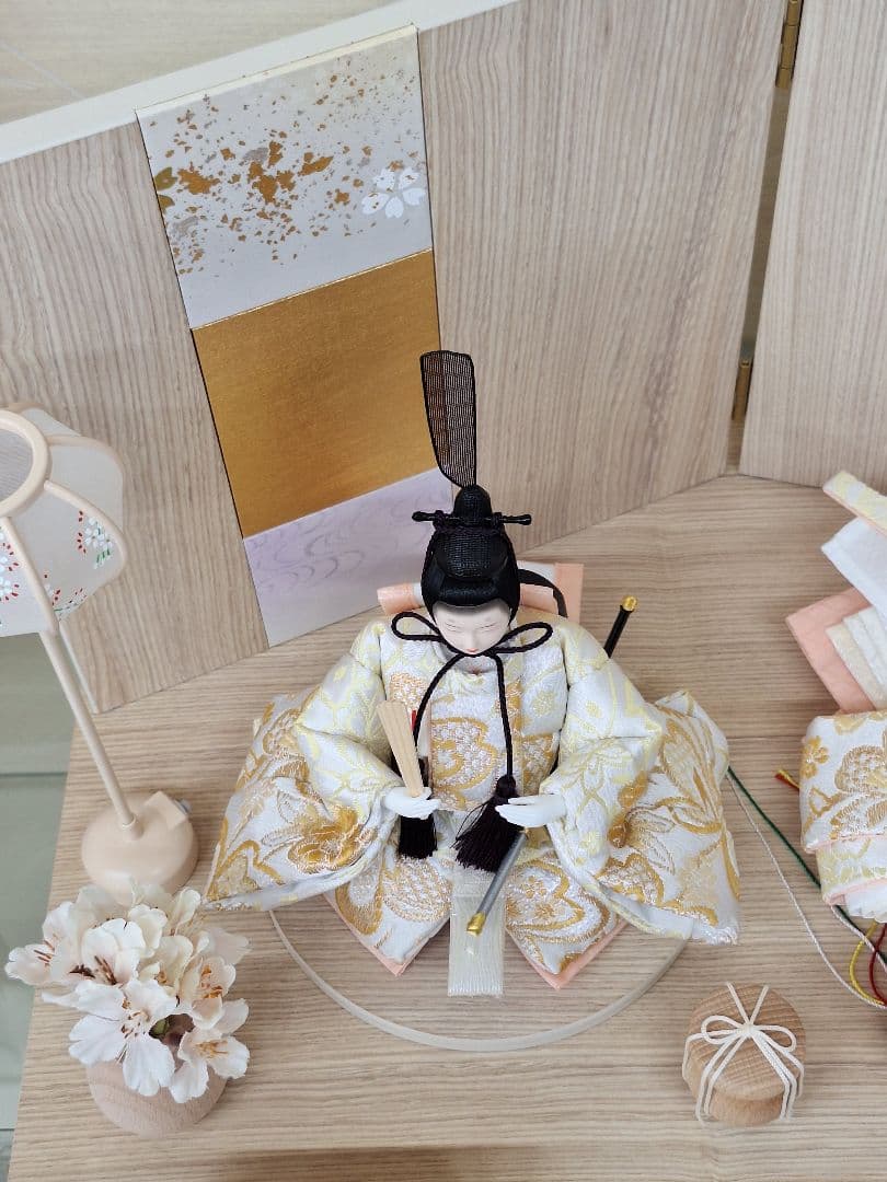 特典付き！ 雛人形 平安豊久作　小芥子 うた　創作雛 親王飾り