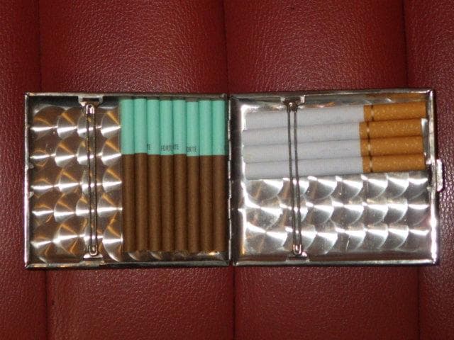 50'S☆スーベニア☆シガレットケース☆25☆ビンテージ☆タバコ入れ