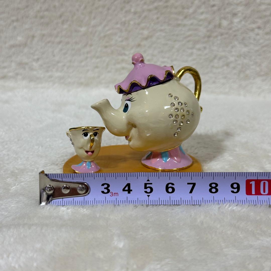 【新品】ディズニー 美女と野獣 ポット婦人 チップ フィギュア アクセサリー