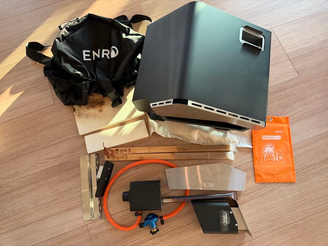 enro ピザ窯 窯焼きマスター セット（＋温度計、焚き火台シート付き）お得