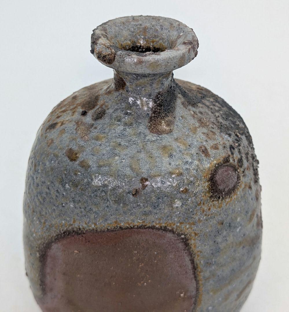 本山和泉 備前焼 窯変徳利 共箱栞 とっくり 酒器 食器 一輪挿し花入 花瓶