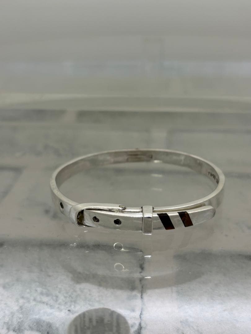 70s ヴィンテージ　メキシカンジュエリー　ベルト　バングル　タイガーアイ