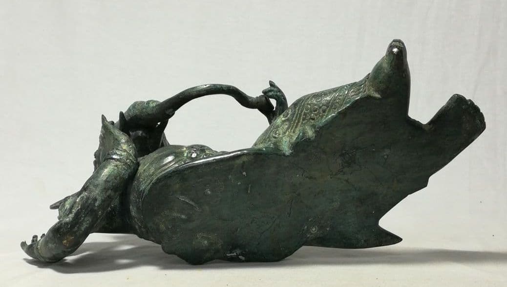 古銅 ガネーシャ 涅槃像 神