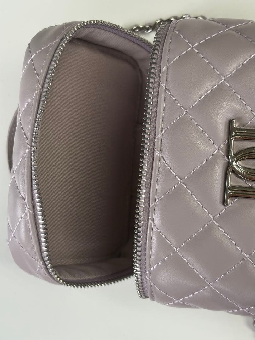 Darich キルティングスクエアバニティミニバッグ ラベンダー