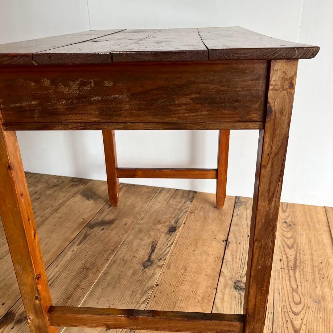 アンティーク テーブル 平机 デスク 学習机 昭和レトロ