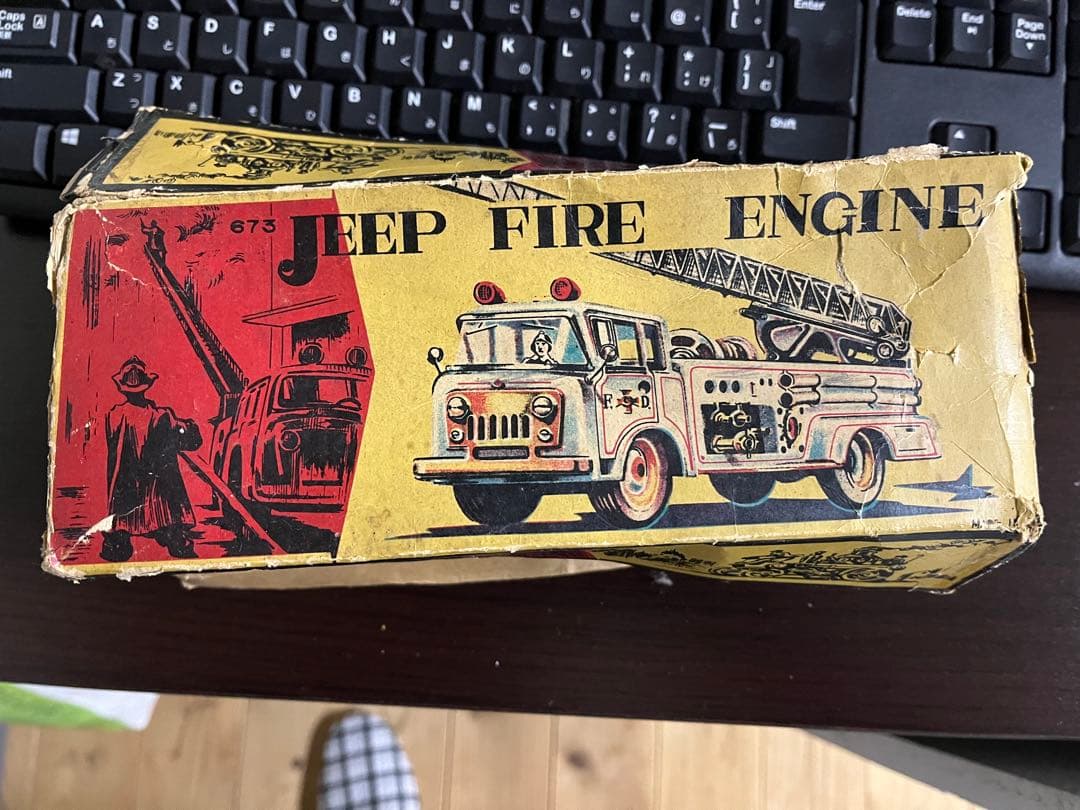 F.D. Jeep Fire Engine 赤 ジープ はしご車