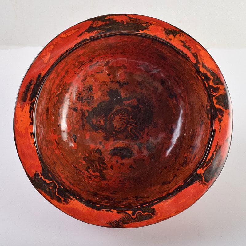 漆器　会津塗　乾漆鉢　丸鉢　時代箱付　V　R9272