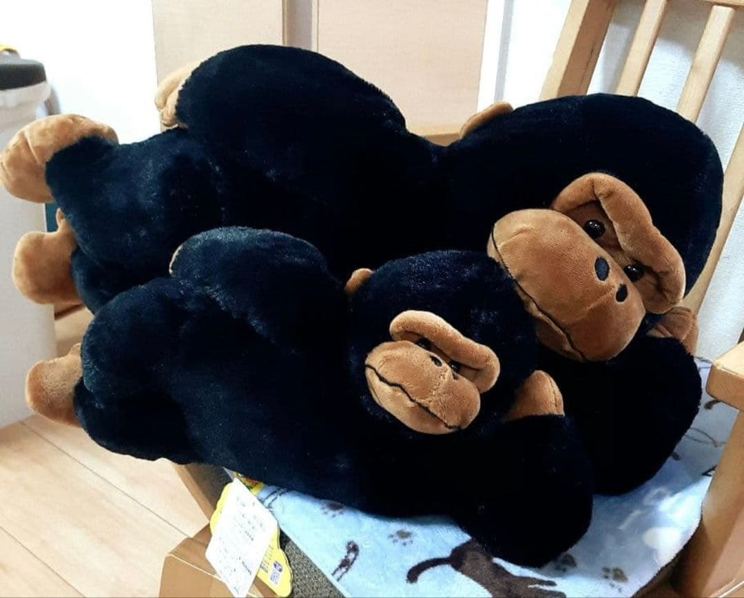 ウホウホゴリラのゴリくん　ごろ寝　 ウルトラBIG ぬいぐるみ　親子セットゴリた