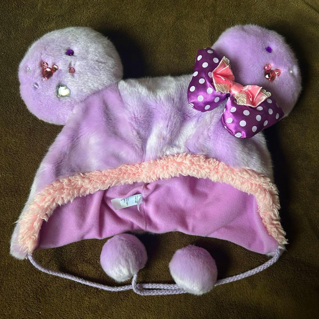 ディズニー ファンキャップ ミニー ピンク 紫