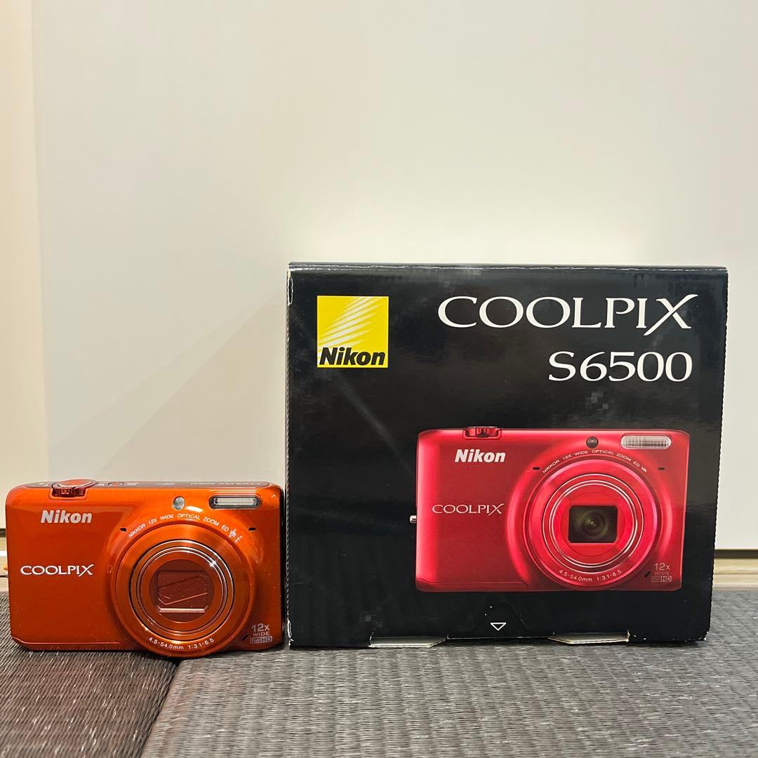 極美品】Nikon COOLPIX S6500 オレンジ動作確認済