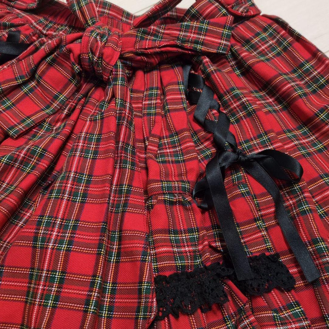 メタモルフォーゼ　ギンガムチェック フレアスカート