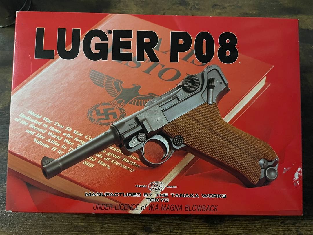 タナカワークス製 ルガーP08 ガスガン　木製グリップ　最終日につき大幅値下げ！