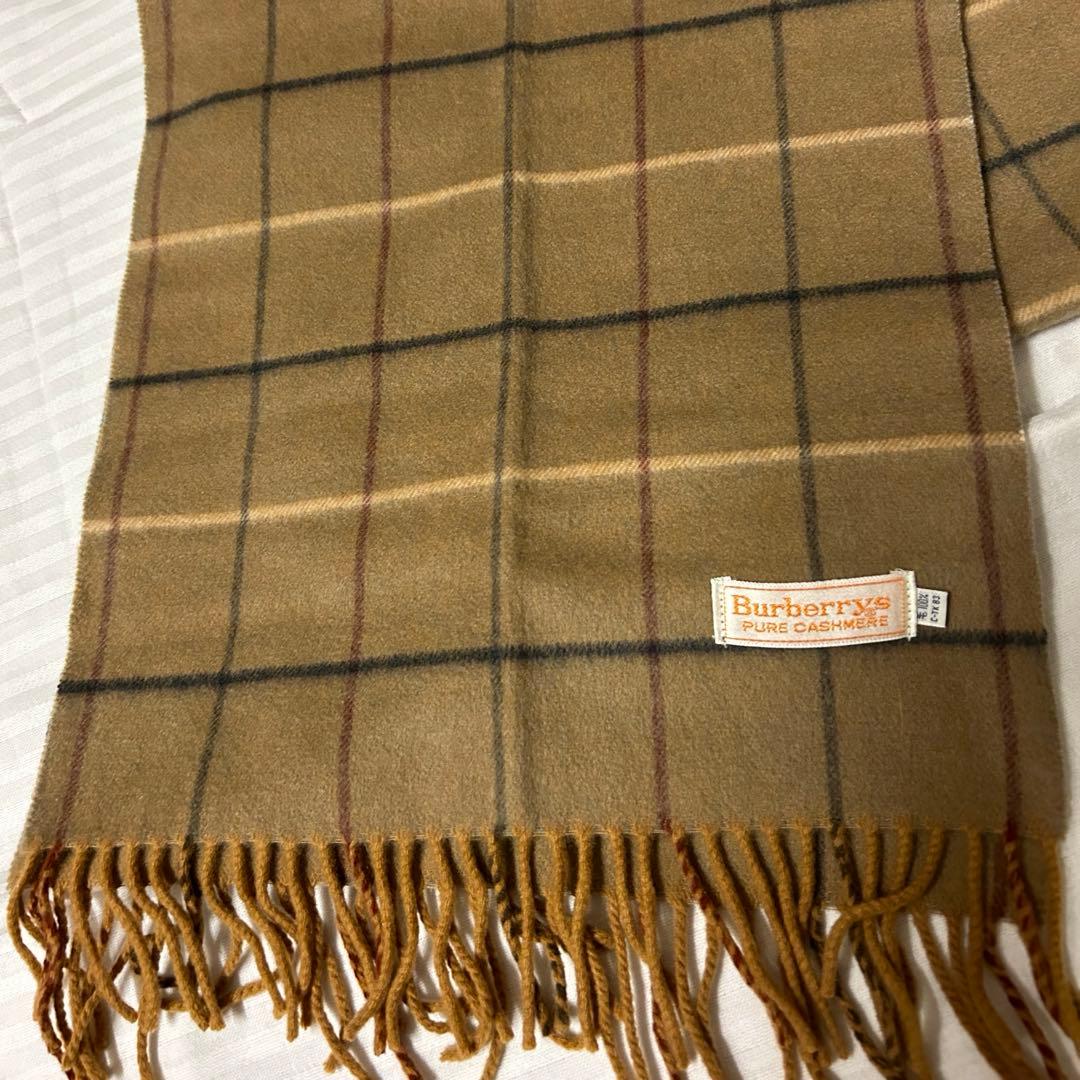 バーバリーズ Burberrys 白タグマフラー カシミヤ チェック - メルカリ