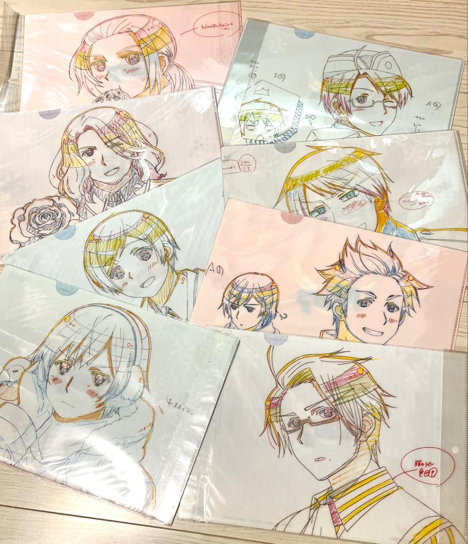 未使用新品　ヘタリア　原画クリアファイル15種コンプリートセット　限定希少品 未使用新品 ヘタリア 原画クリアファイル15種コンプリートセット 限定