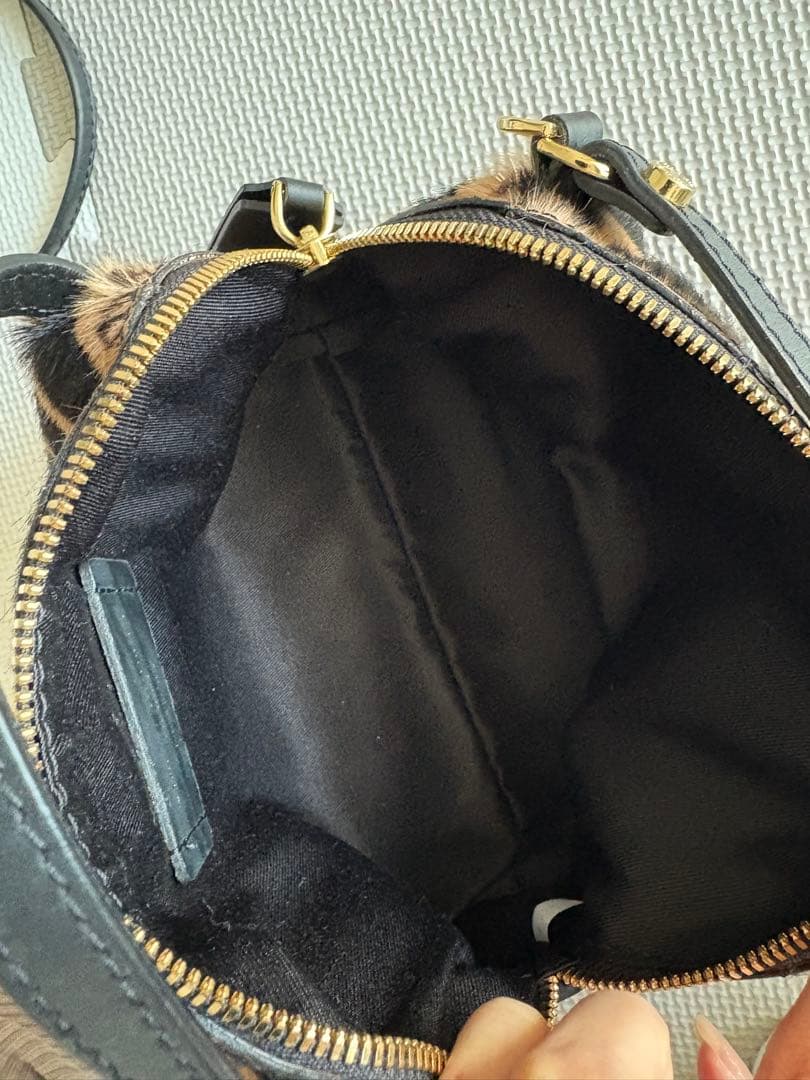 GIANNI CHIARINI ジャンニキアリーヌ レオパード ハンドバッグ