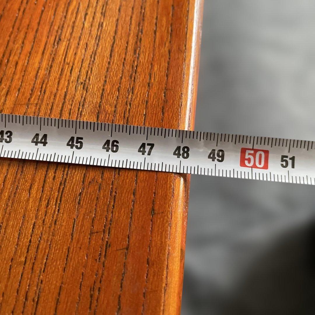 年代物 欅一枚板 文机 ダークブラウン 2引き出し 年代物 欅一