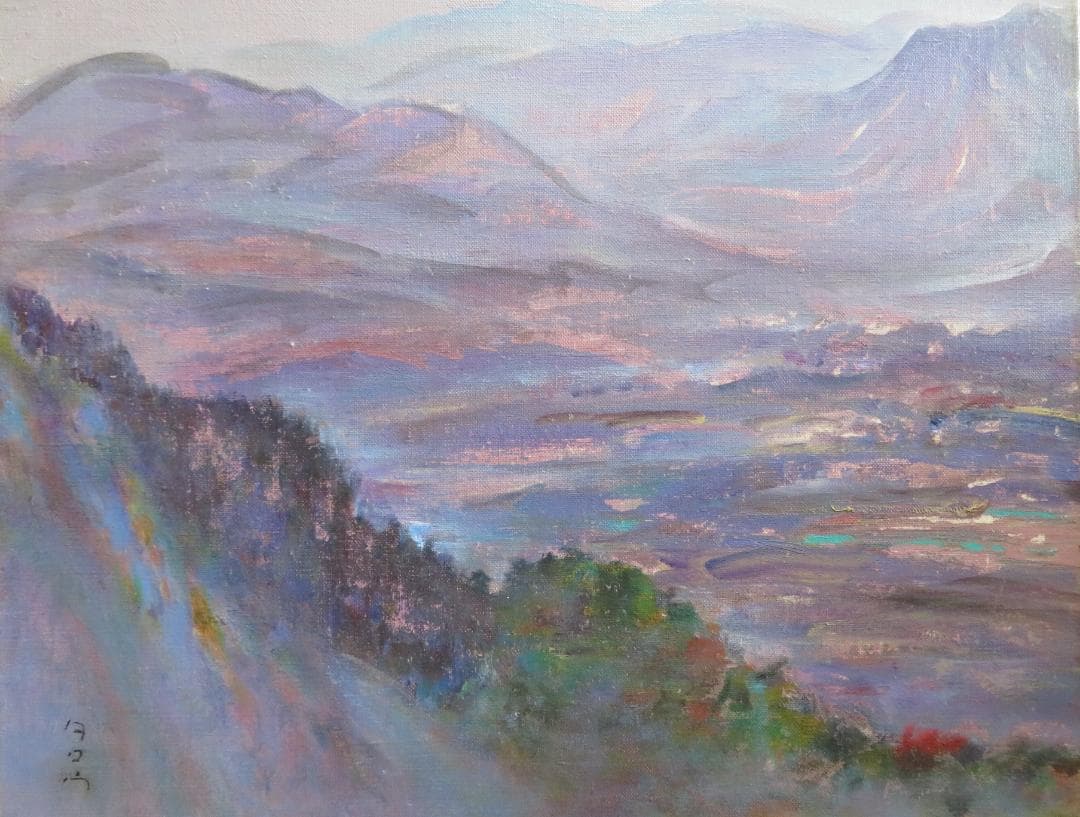 ◆金子太郎　「丹沢」　油彩　F8号　新制作協会会友　新作家賞　幻の画家　水上勉◆