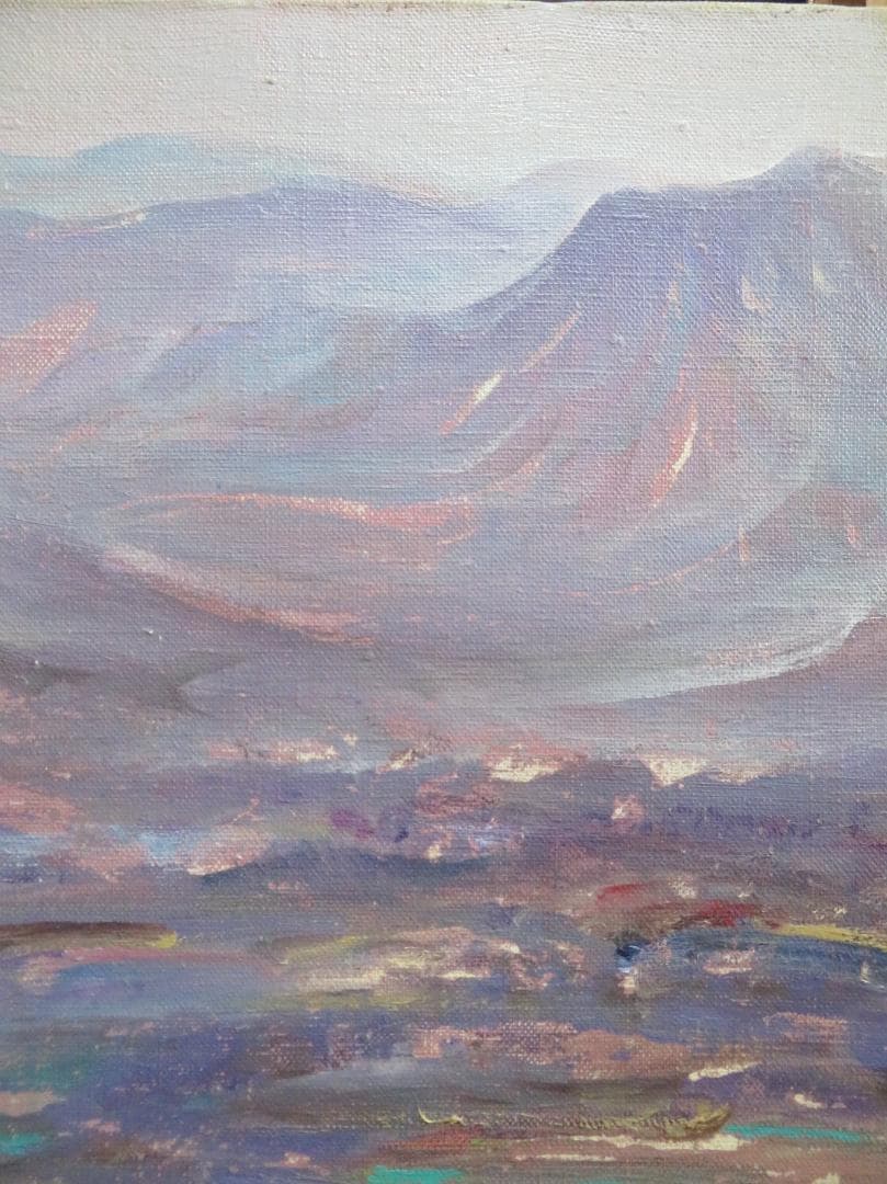 ◆金子太郎　「丹沢」　油彩　F8号　新制作協会会友　新作家賞　幻の画家　水上勉◆