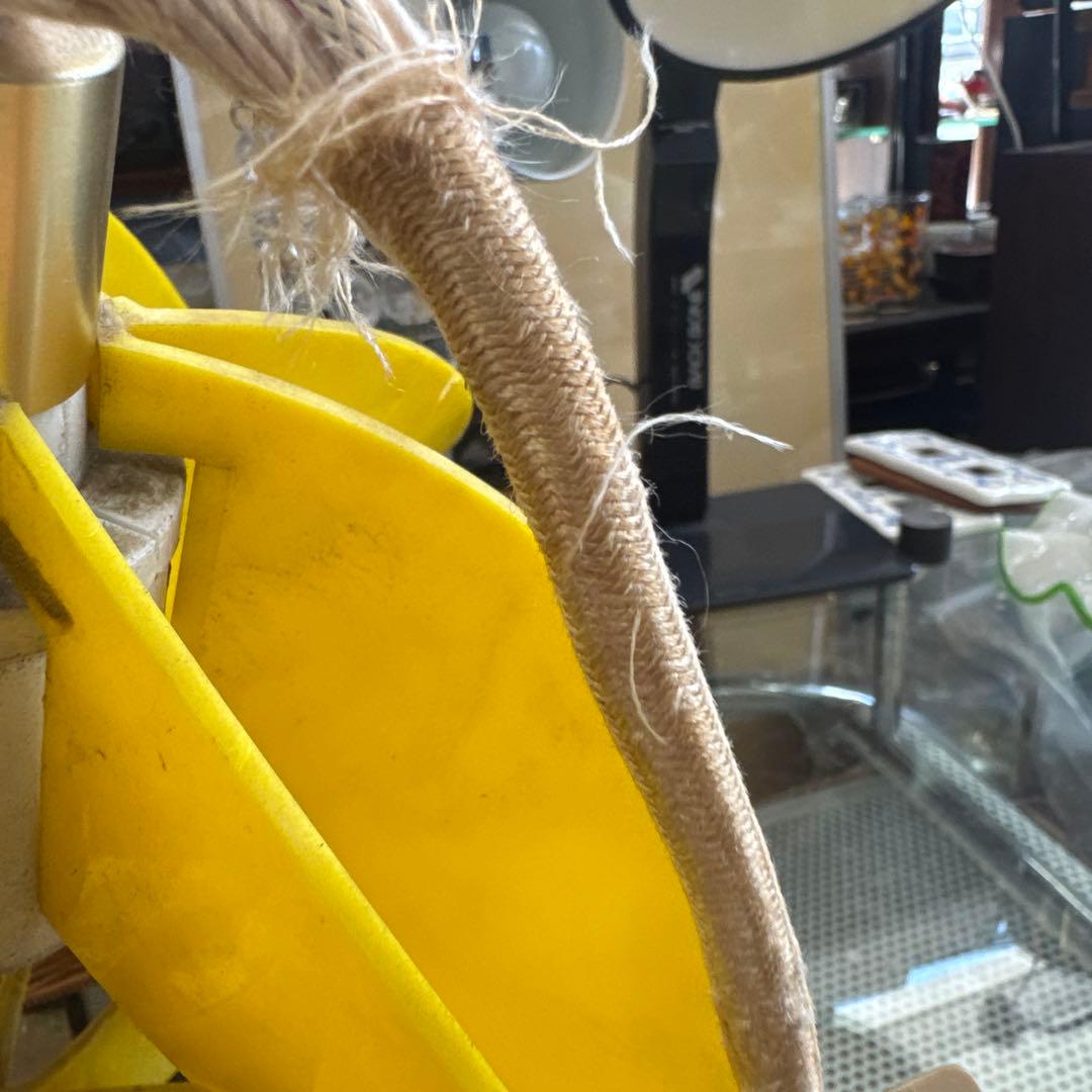 昭和レトロ イエローペンダントライト モダンデザイン