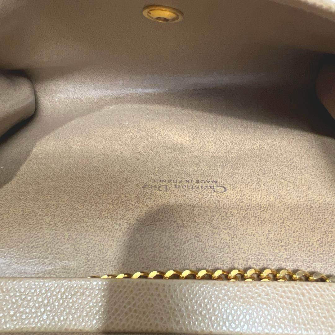 Christian Dior／クリスチャンディオール／パーティーバッグ／ベージュ