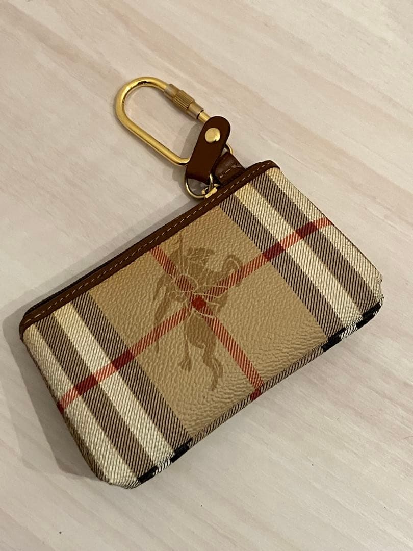 美品　Burberry's バーバリー　ノバチェック　キーリング付ケース