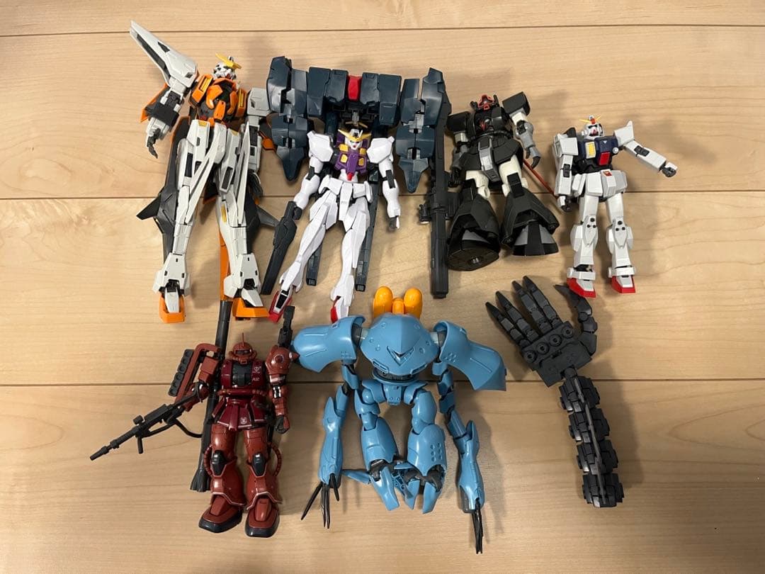 積みプラ処分】ガンプラ複数＋エアブラシシステム・デカール・ジャンク多数