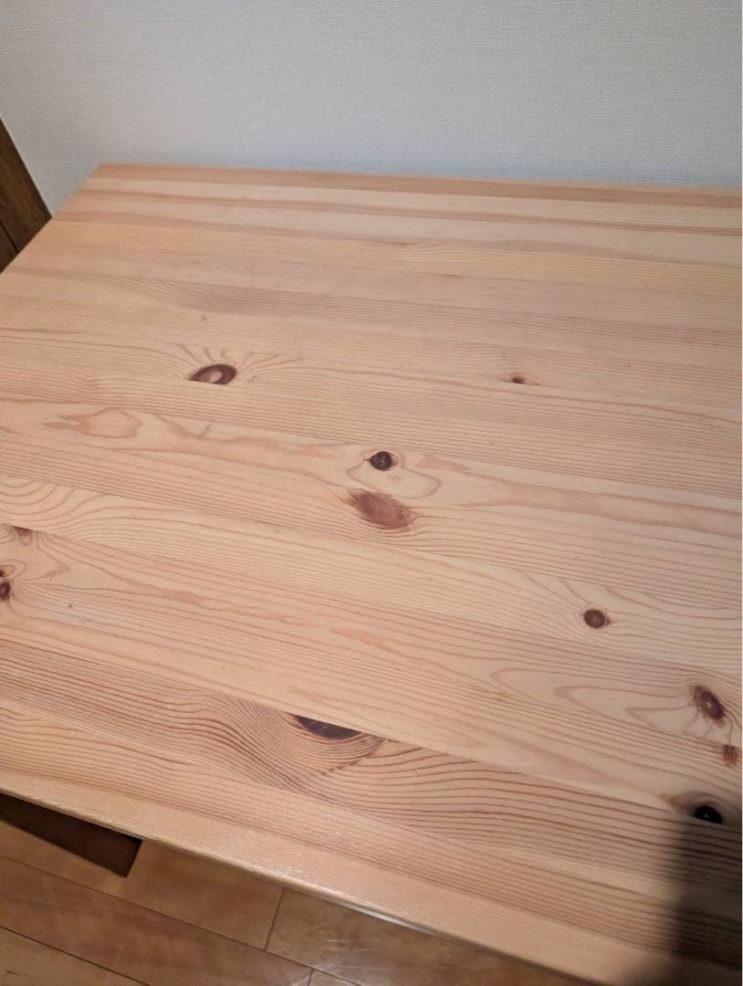 【送料込】無印良品 Muji パイン材 デスク 机 木製家具 学習机 収納