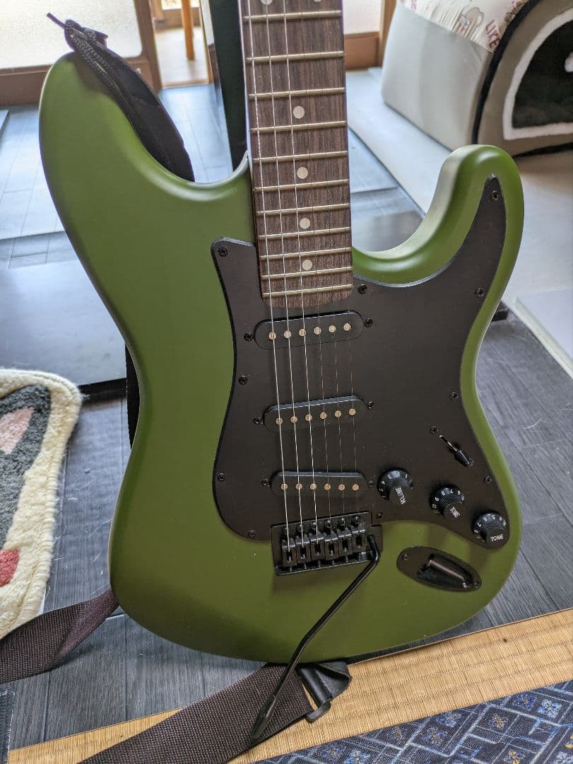 SELDER エレキギター オリーブグリーン