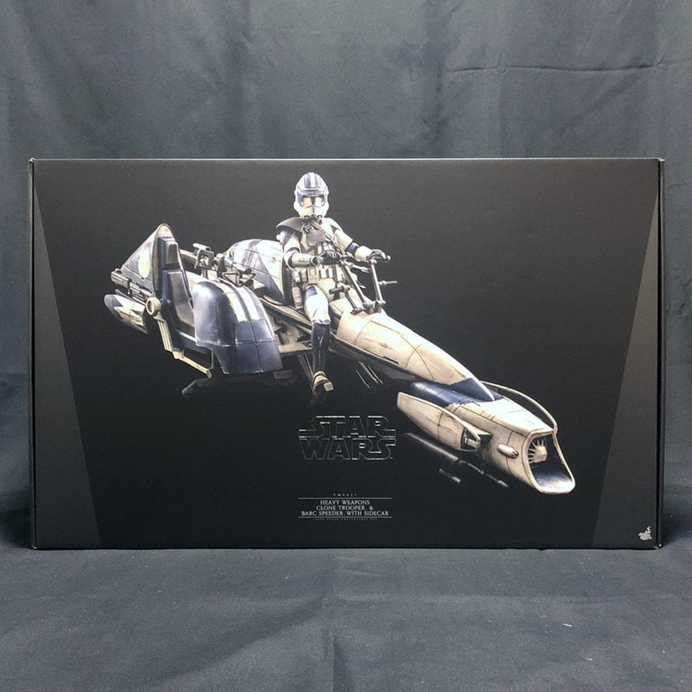ヘビーウェポン・クローン・トルーパー＆BARCスピーダーサイドカー付ホットトイズ