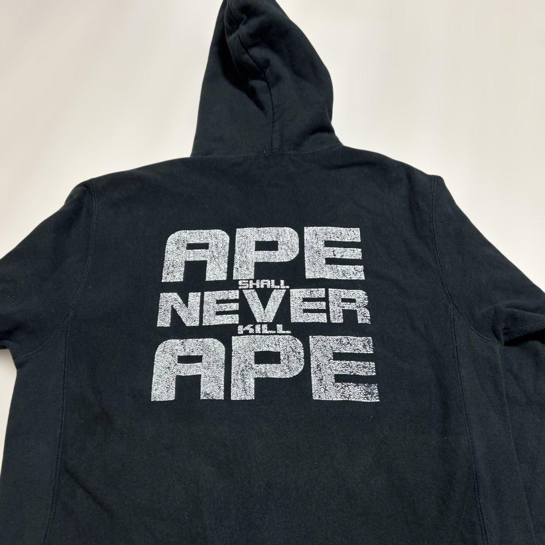 アベイシングエイプ　パーカー　ブラック　Mサイズ