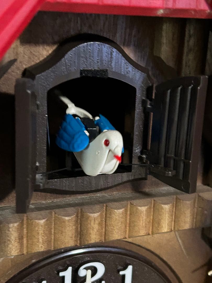 リズム　カッコーチロリアンR 4MJ732RH木枠 ふいご式 鳩時計 振り子時計