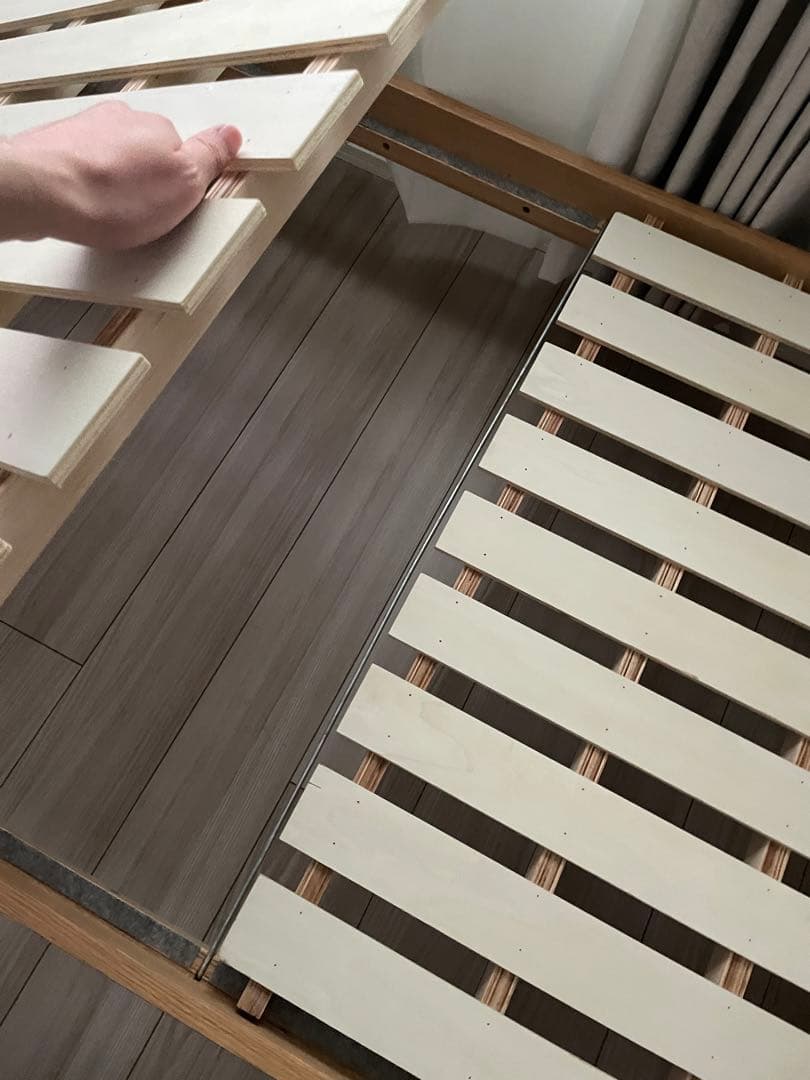 無印良品　シングルベッド（オーク）