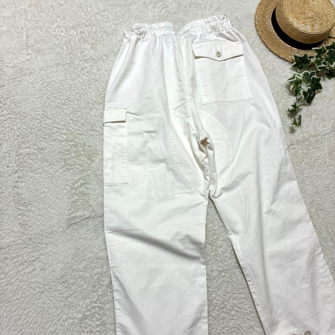 chimala チマラ　ヘリンボーン　カーゴパンツ　Mサイズ　オフホワイト