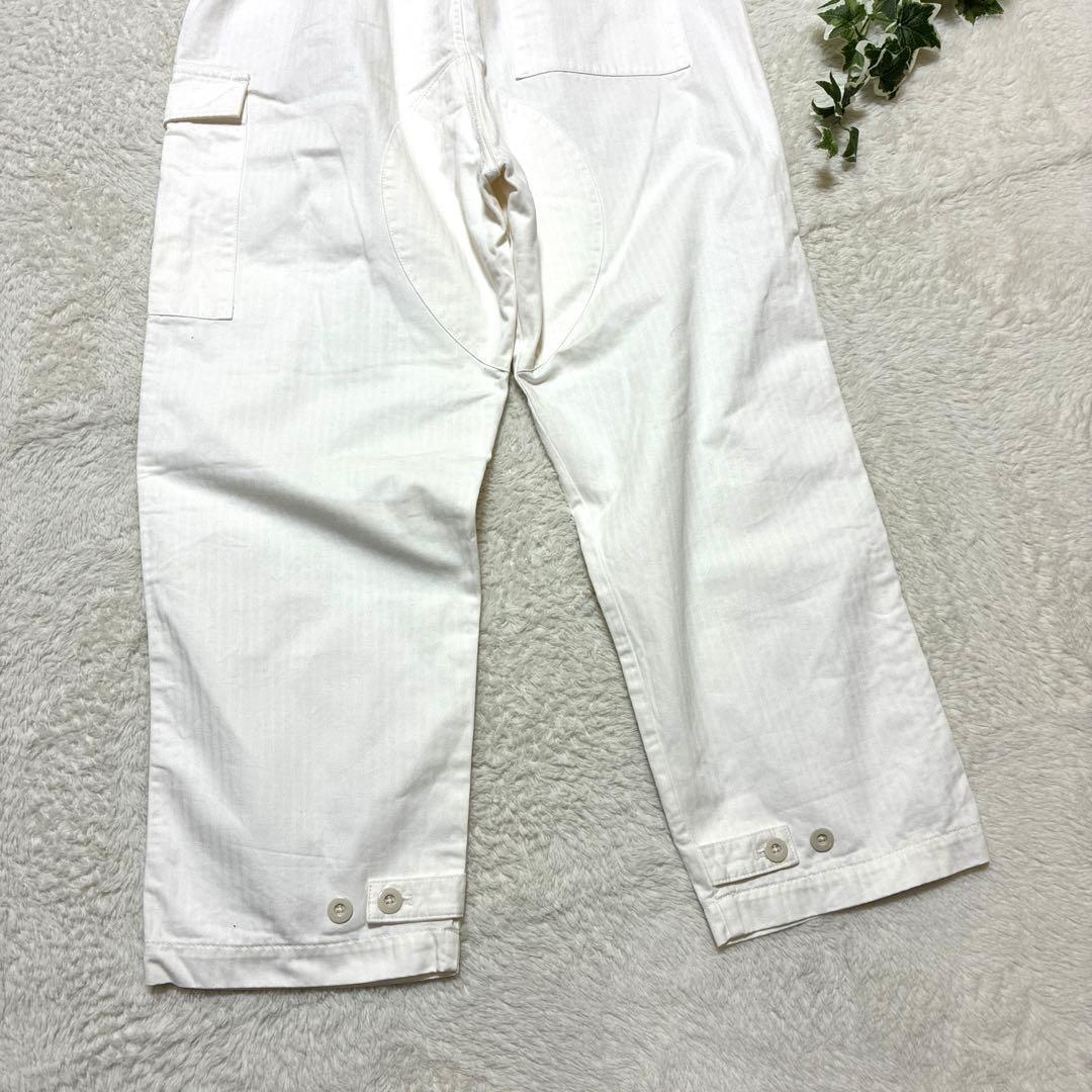 chimala チマラ　ヘリンボーン　カーゴパンツ　Mサイズ　オフホワイト