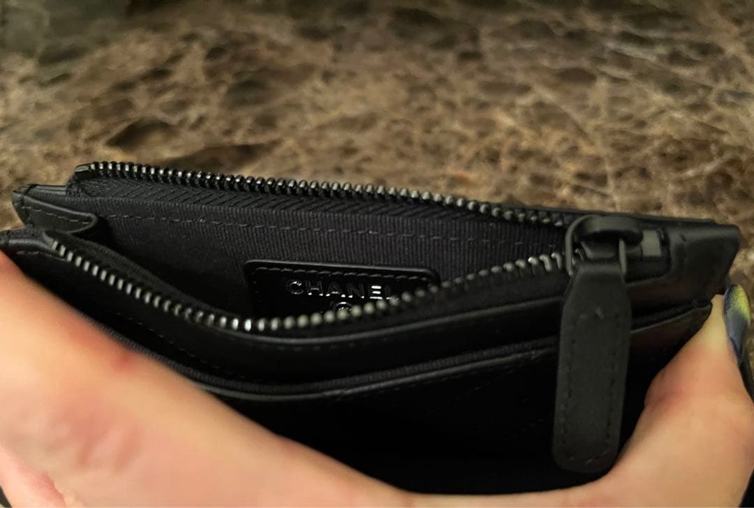 シャネル　フラグメントケース　ソーブラック