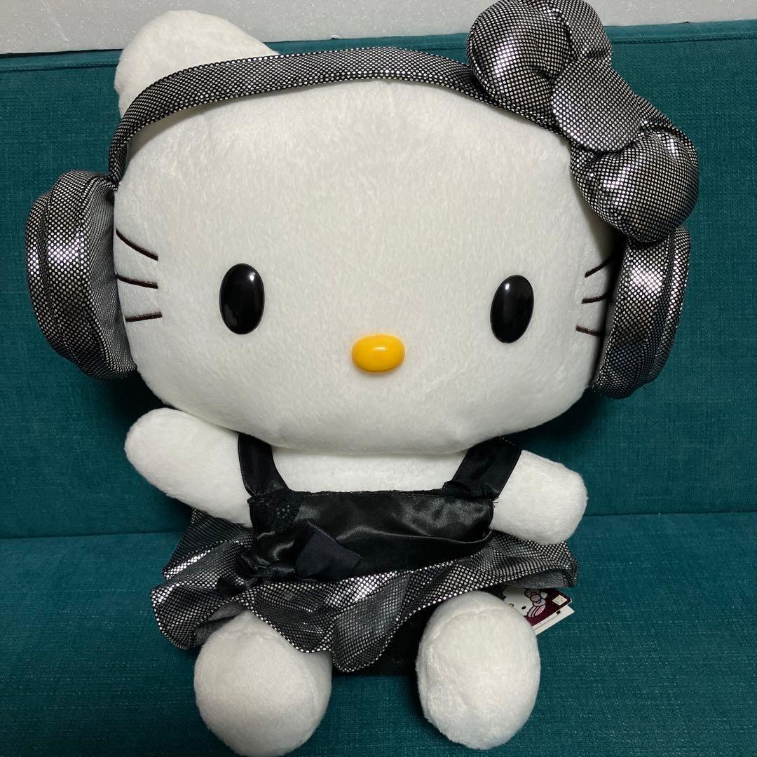 レア　DJ HelloKittyキラキラBIGぬいぐるみ　サンリオ　キティ