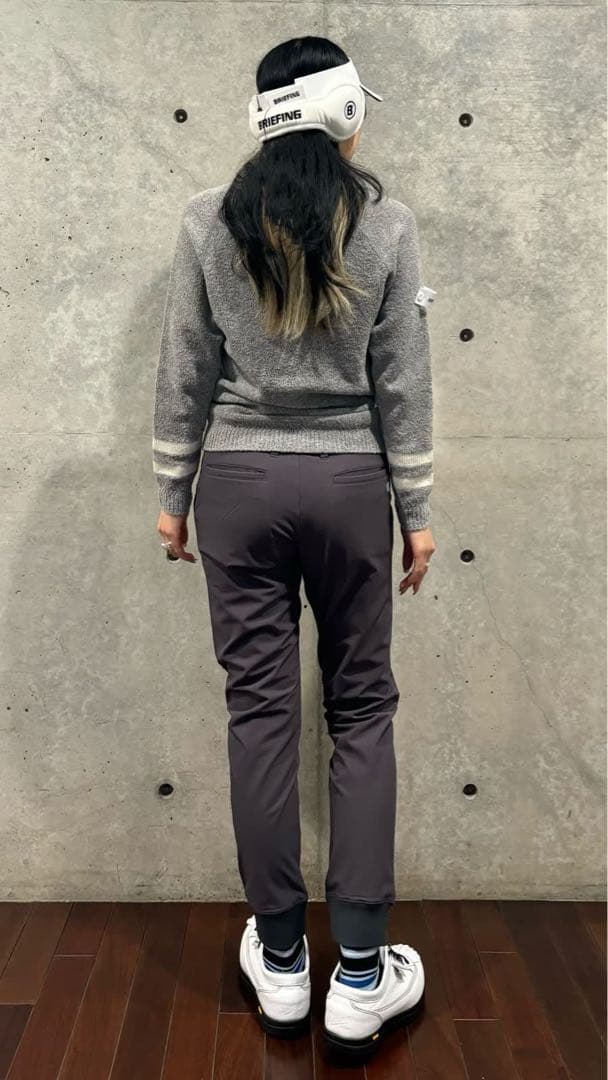 極美品ブリーフィング　ストレッチバックフリースジョガーパンツ　ブラック　S