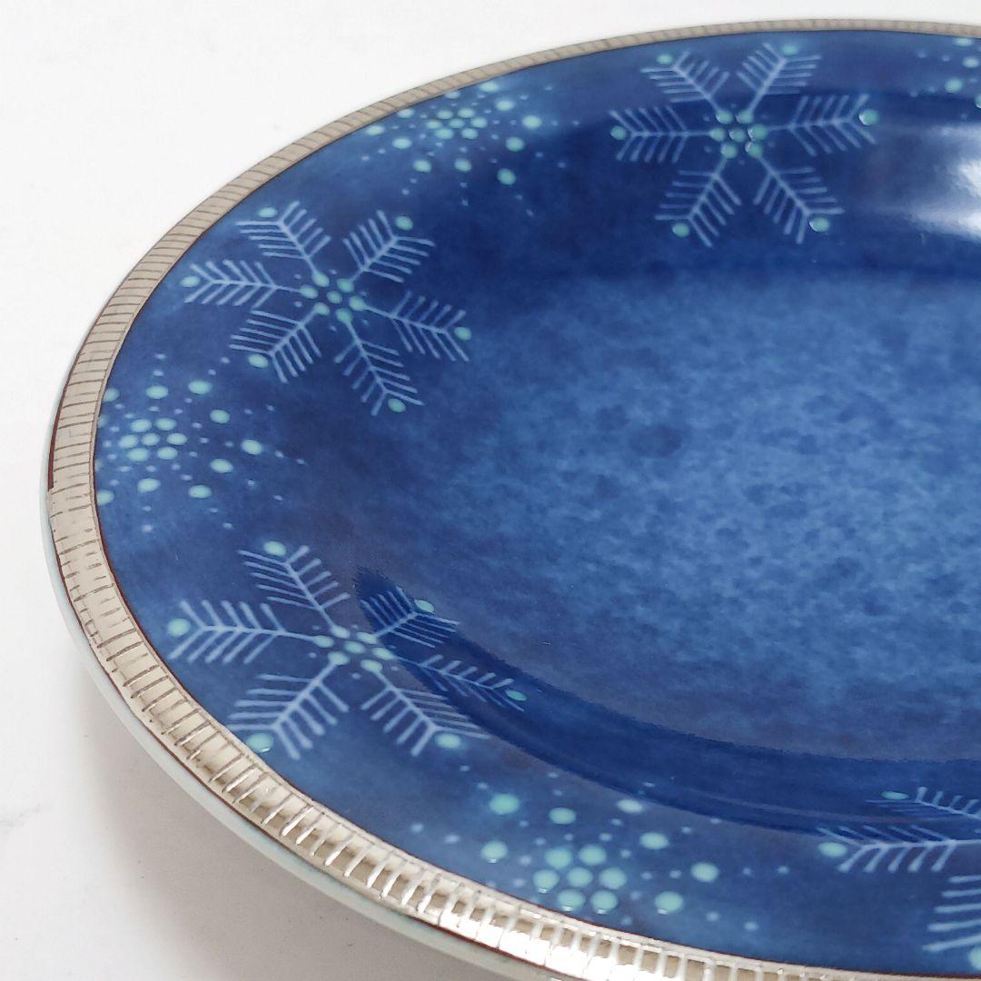 Y2716 十四代 今泉今右衛門造 本人作 色絵吹墨墨はじき 雪文 珈琲碗　#4