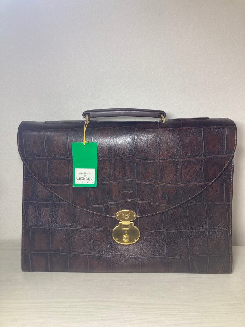 【未使用品】CASTELBAJAC ダレスバッグ ビジネスバッグ 鍵付き