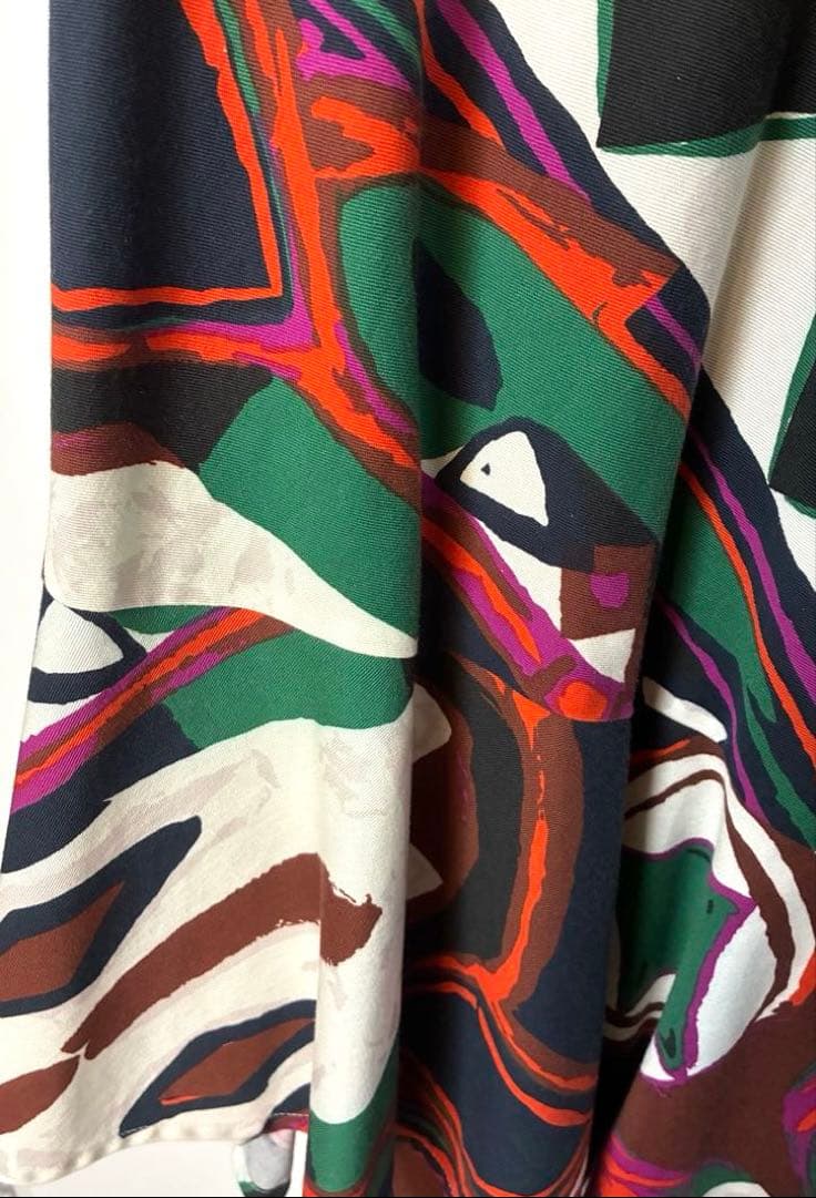 colville 幾何学模様 フレアスカート 40