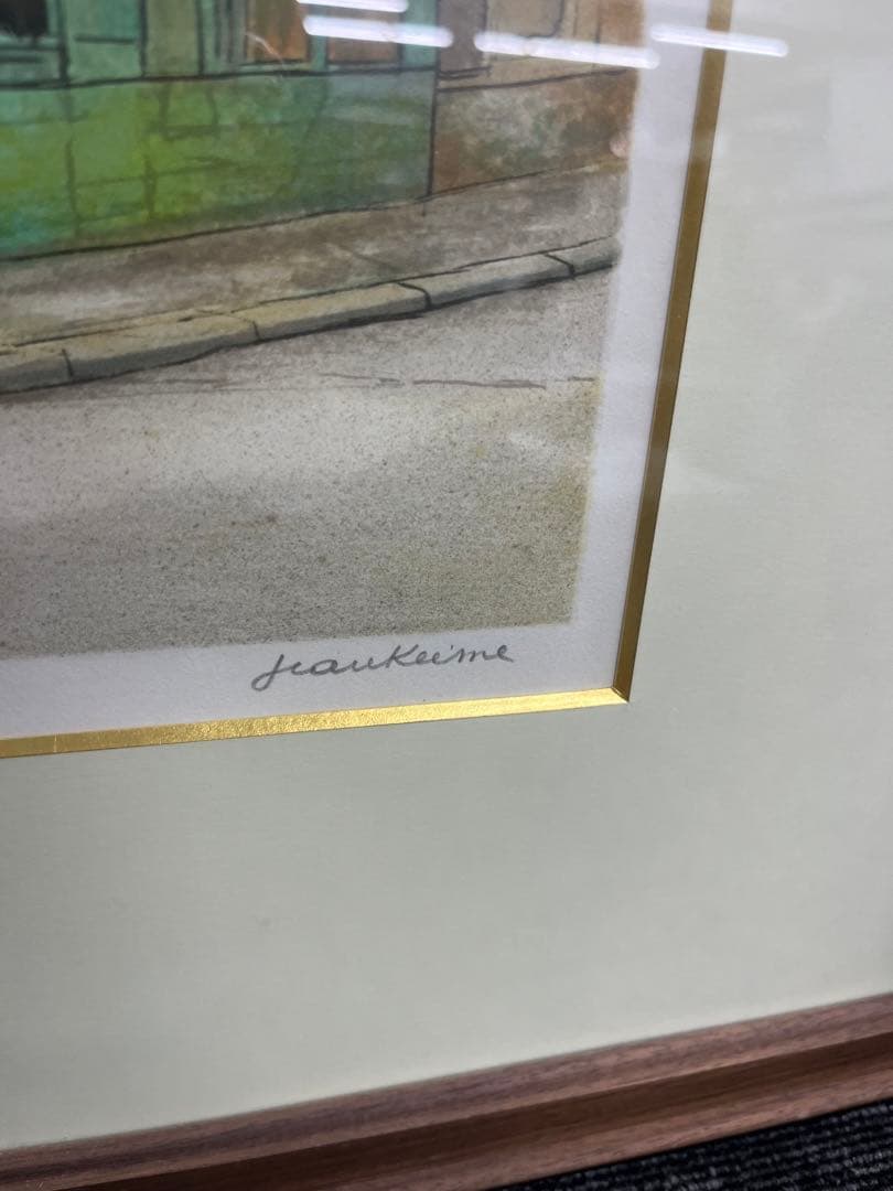 リトグラフ ジャンケイム クエスト通り 128/150 直筆サイン