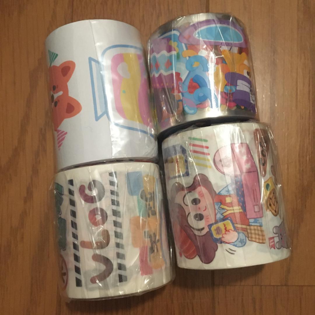 4巻セット】小麦咖啡 Maicoffee 海外マステ 人物マステ 少女 テープ