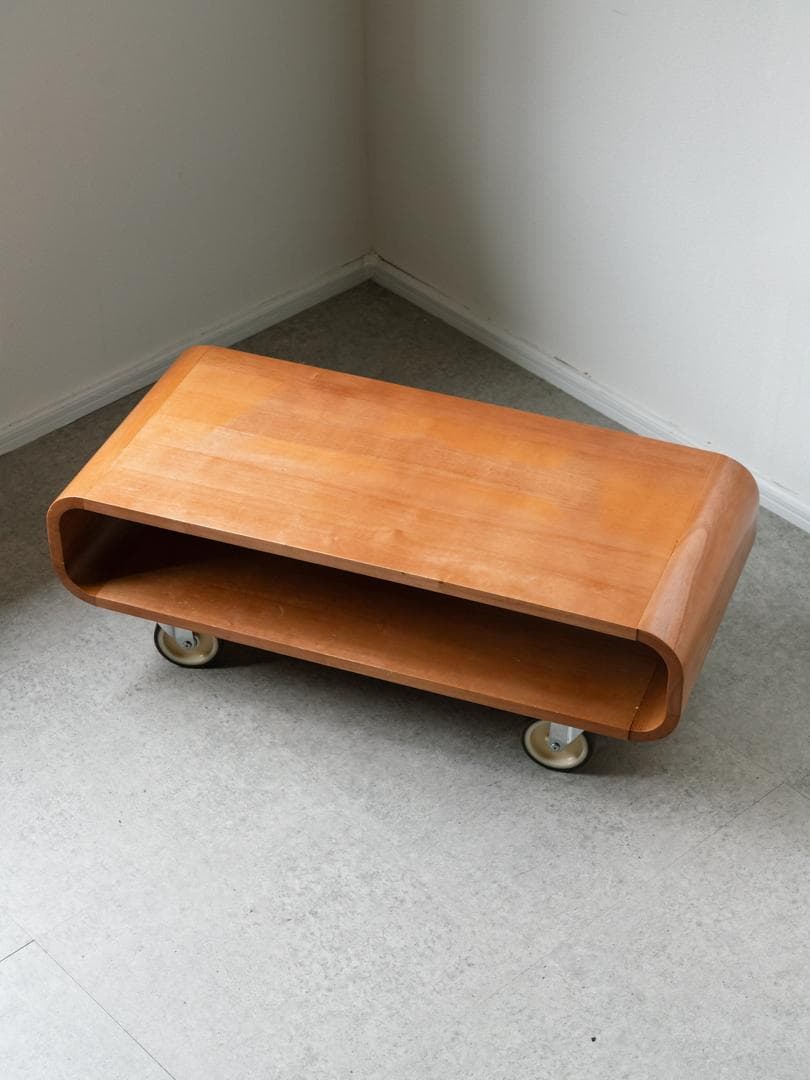 \"boom\" shelf 廃盤 ローボード 曲木 テーブル 北欧 モダン