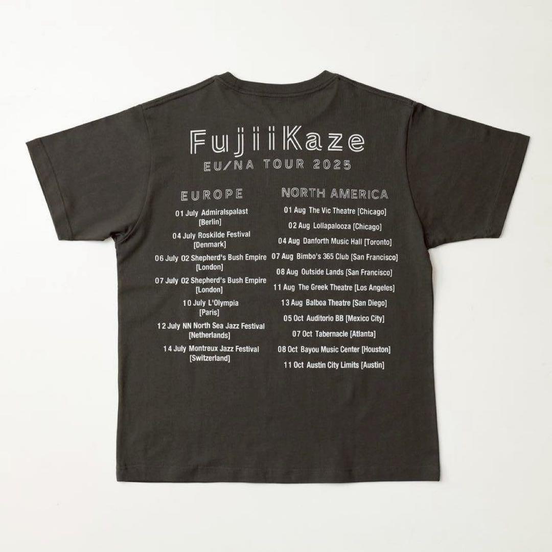 藤井風 Fujii Kaze EU NA TOUR 2025 ドリンクTシャツ. - メルカリ
