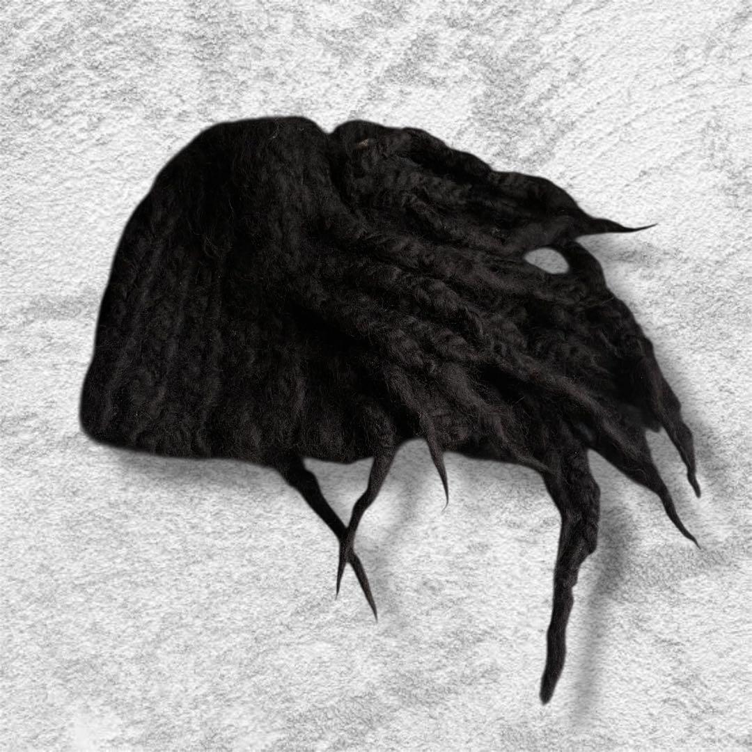 2001AW ISSEY MIYAKE punk hair knit cap - メルカリ