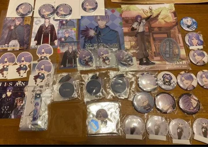 弦月藤士郎　アクリルスタンド　缶バッジ　充電器　にじぱぺっと　コースター　サイン