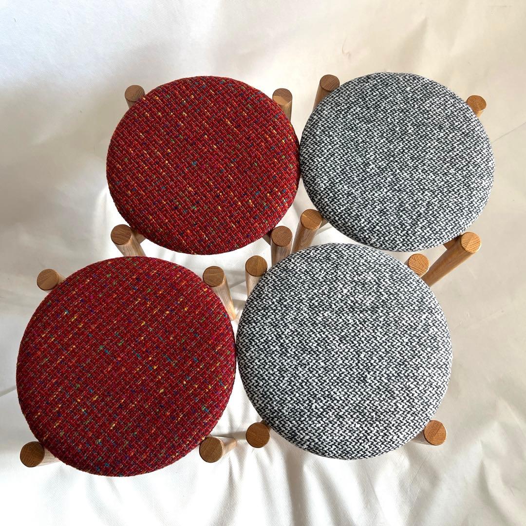 ファブリックスツール・4脚セット・送料込み