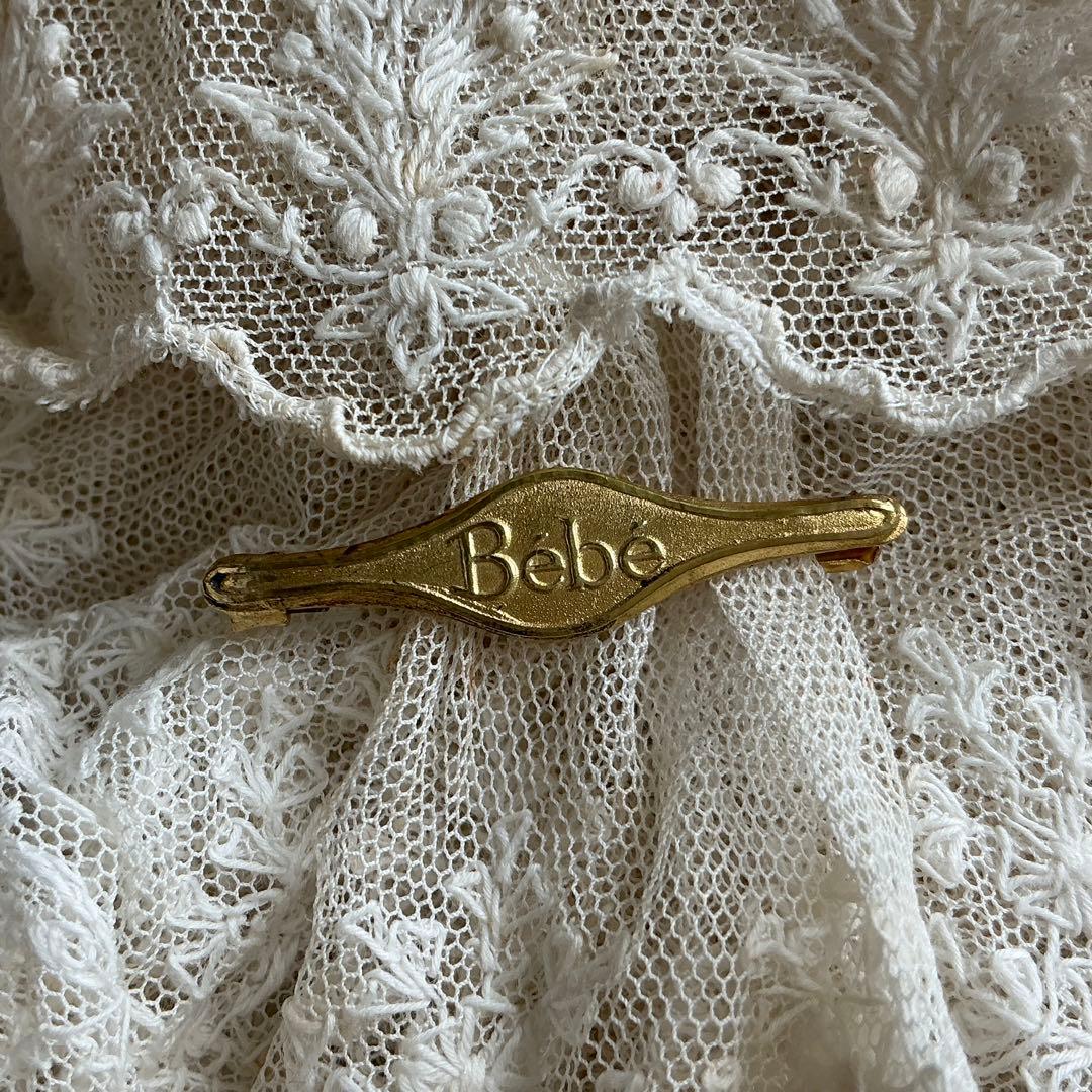 109：フランス アンティーク BEBE ブローチ ベベ ベビー ドール用に