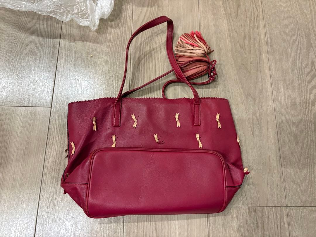 ロエベ　タッセル　リボン　ショルダーバッグ