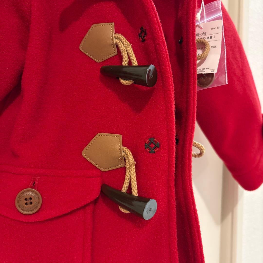 新品未使用　ミキハウス　ダッフルコート　90サイズ